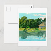 Carte Postale ukiyoe hasui No50 Okayama Korakuen (Devant / Derrière)