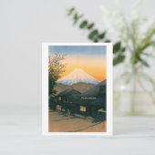 Carte Postale Ukiyoe hasui No53 Mt Fuji vu de Yui-cho (Debout devant)