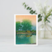 Carte Postale ukiyoe hasui No56 Dawn in Tsuchiura (Debout devant)