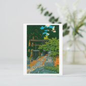 Carte Postale ukiyoe hasui No60 Kumagaya Dairai Shrine (Debout devant)