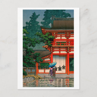 Carte Postale ukiyoe hasui No62 Kasuga Shrine in Nara