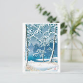 Carte Postale ukiyoe - hasui - No.13 Senzoku Pond - (Debout devant)