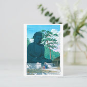 Carte Postale ukiyoe - hasui - No.1 Le Grand Bouddha de Kamakura (Debout devant)