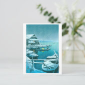 Carte Postale ukiyoe - hasui - No.27 Neige à Mukōjima - (Debout devant)