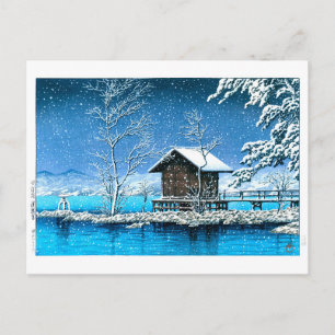 Carte Postale Ukiyoe - hasui - No.28 Kansanomiya Sanctuaire à ..