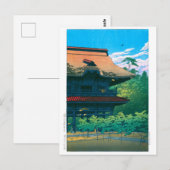 Carte Postale ukiyoe - hasui - No.42 Temple Kenchoji, Kamakura - (Devant / Derrière)