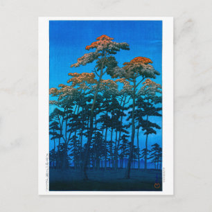 Carte Postale ukiyoe - hasui - No.46 Hikawa Park à Omiya -