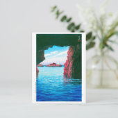 Carte Postale ukiyoe - hasui - No.47 Kojaku Cavern, Oga ... (Debout devant)