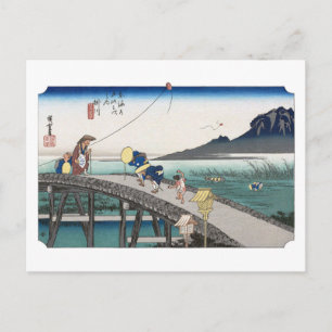 Carte Postale ukiyoe Hiroshige n°26 Kakegawa