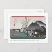 Carte Postale ukiyoe - Hiroshige - No.20 Mariko - (Devant / Derrière)