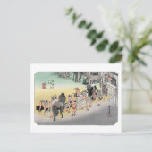 Carte Postale ukiyoe Hiroshige No.22 Fujieda (Debout devant)