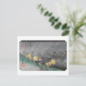 Carte Postale ukiyoe Hiroshige No.45 Shōno (Debout devant)