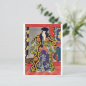 Carte Postale ukiyoe - Jiraiya - N°12 Toyokuni - (Debout devant)