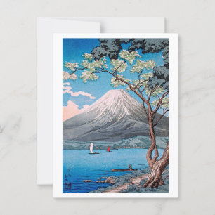 Carte Postale ukiyoe [komei] Mont Fuji du lac Yamanaka
