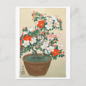 Carte Postale Ukiyoe [Koson] Azalea in Pot (Devant)