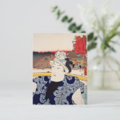 Carte Postale ukiyoe [Toyokuni] 01-00 première merle... (Debout devant)