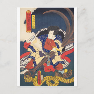 Carte Postale ukiyoe - Toyokuni - N°08 Tenjiku Tokubē -