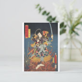 Carte Postale ukiyoe - Toyokuni - No.05 Inuyama Dōsetsu - (Debout devant)