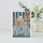 Carte Postale ukiyoe - Toyokuni - No.21 Kazama Hachirō - (Debout devant)