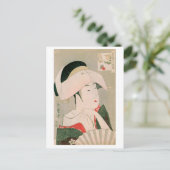 Carte Postale Ukiyoe [Utamaro] beautés 001 (Debout devant)