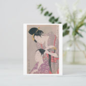 Carte Postale Ukiyoe [Utamaro] beautés 010 (Debout devant)