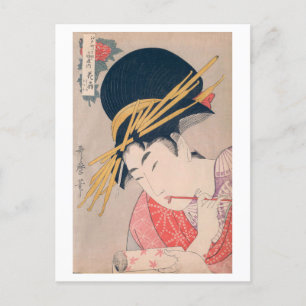 Carte Postale Ukiyoe [Utamaro] beautés 017