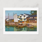 Carte Postale ukiyoe - Yoshida - 05 - Kura à Tomonoura - (Devant)