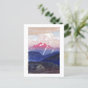 Carte Postale ukiyoe - Yoshida - 10 - Matin sur le mont Tsurugi 
