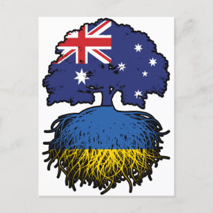 Carte Postale Ukraine Australian Australie racine d'arbre