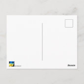 Carte Postale Ukraine Drapeau peint sur le magnifique portrait d (Dos)
