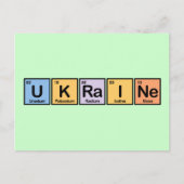 Carte Postale Ukraine faite d'éléments (Devant)