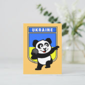 Carte Postale Ukraine Lancer de Poids Panda (Debout devant)
