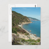 Carte Postale Ukraine Plage de la mer Noire (Devant / Derrière)