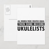 Carte Postale ukulele (Devant / Derrière)