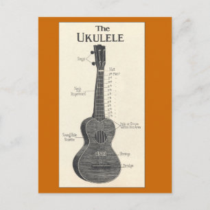 Carte postale Ukulele