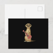 Carte Postale Ukulele Animal Uke Player Instrument Musique Cadea (Devant / Derrière)