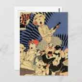 Carte Postale "Ukulele Band" 1927 Couverture par J Carlos (Devant / Derrière)