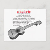 Carte postale Ukulele Definition (Devant)