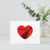 Carte Postale Ukulele Love (Debout devant)