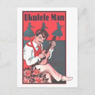 Carte postale Ukulele Man