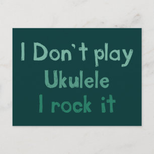 Carte postale Ukulele Rock It