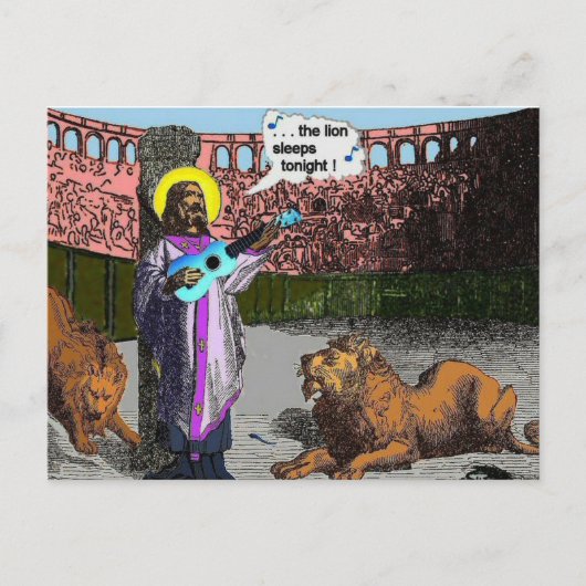 Carte Postale Ukulele spoof : Lions den (Devant)