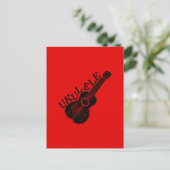 Carte Postale Ukulele Texte Et Image (Debout devant)