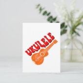 Carte Postale Ukulele Texte Super (Debout devant)