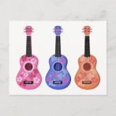 Carte postale Ukuleles (Devant)