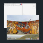 Carte Postale Ulaanbaatar, Mongolia Travel Postcard<br><div class="desc">Send this beautiful postcard to your loved ones featuring a socialist-realist mosaic at the Zaisan Memorial depicts scenes of Mongol-Soviet friendship and military history overlooking the modern skyline of Ulaanbaatar.</div>