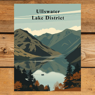 Carte Postale Ullswater, Lake District, Angleterre Travel Art