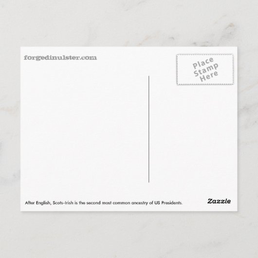 Carte postale Ulster (Dos)