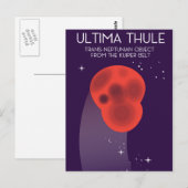 Carte Postale Ultima Thule Ceinture de Keiper art spatial (Devant / Derrière)
