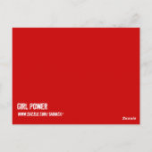 Carte Postale Ultra mignonne Anime Blonde Long cheveux puissance (Dos)